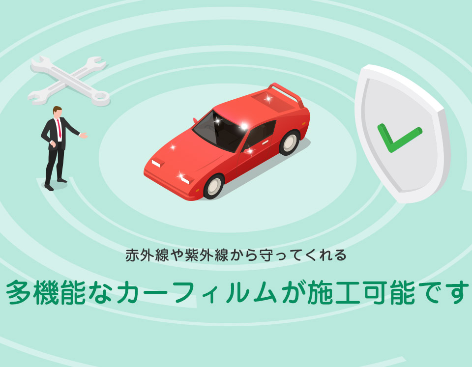 車の傷を防ぎ、赤外線や紫外線から守ってくれる